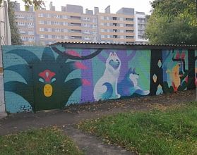 Нижегородский детсад стал объектом фестиваля стрит-арта «Место»