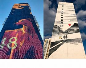 Нижегородские художники рисовали на домах в Челябинске Нижегородские художники рисовали на домах в Челябинске