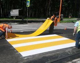 Термопластиковая разметка впервые появилась в Нижнем Новгороде Термопластиковая разметка впервые появилась в Нижнем Новгороде