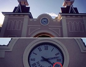 Часы с «неправильной» нумерацией установили в парке им.1 мая