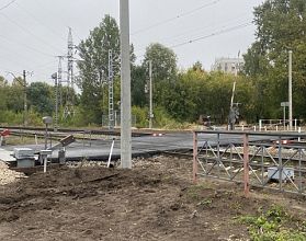 Временный ж/д-переезд открыли для объезда стройки на Циолковского Временный ж/д-переезд открыли для объезда стройки на Циолковского