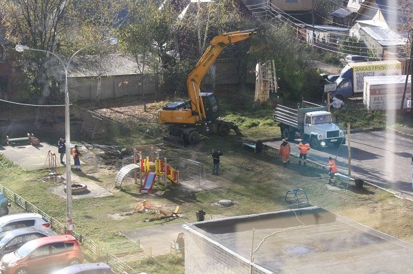 Детскую площадку украли у жителей Приокского района Нижнего Новгорода