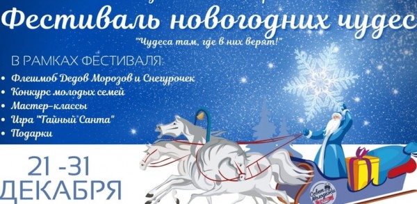 Виртуальный «Фестиваль новогодних чудес» пройдет в Нижнем Новгороде  с 21 по 31 декабря