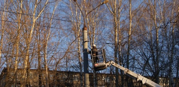 На улице Адмирала Васюнина восстановлено уличное освещение