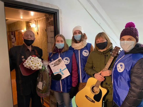 Ко Дню защитника Отечества Волонтеры Победы Нижегородской области поздравили ветеранов Великой Отечественной войны 