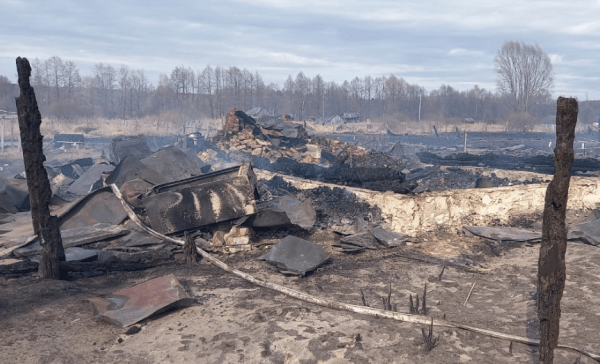 Пожар в Богородском районе, где сгорели 12 домов, полностью потушен