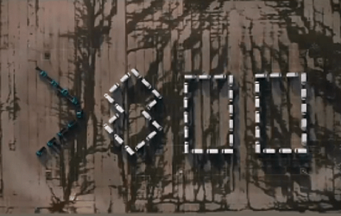 Цифру «800» выложили ГАЗелями на стадионе «Нижний Новгород»