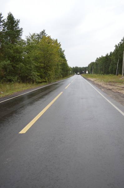 Дорогу от Московского шоссе до поселка Березовая Пойма  отремонтировали по нацпроекту
