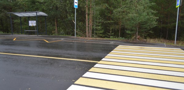 Дорогу от Московского шоссе до поселка Березовая Пойма  отремонтировали по нацпроекту