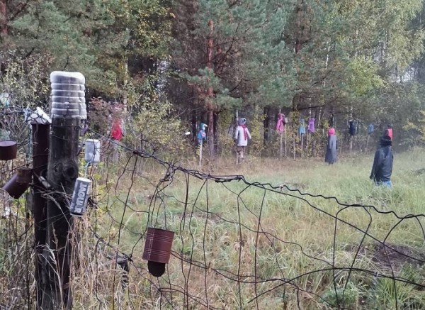 Жуткие ростовые куклы обнаружили жители в лесу под Арзамасом