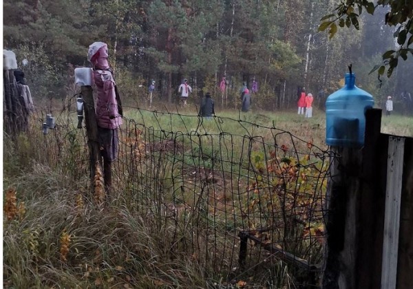 Жуткие ростовые куклы обнаружили жители в лесу под Арзамасом