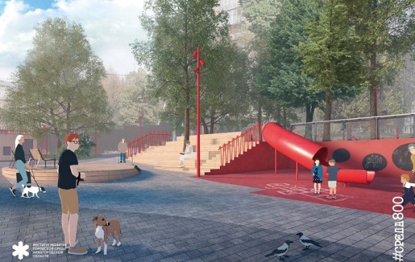 Благоустройство второй части сквера Свердлова завершится в конце октября