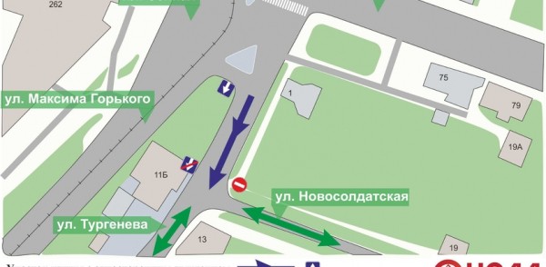 Одностороннее движение ввели на местном проезде площади Сенной Одностороннее движение ввели на местном проезде площади Сенной