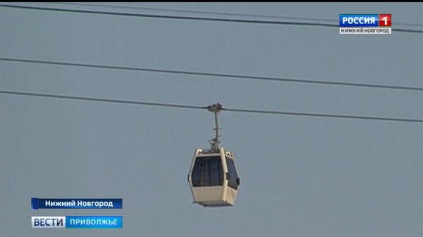 Туристы спровоцировали очереди на канатную дорогу Нижний Новгород- Бор (видео)