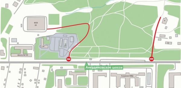 По местным проездам Анкудиновского шоссе временно приостановят движение транспорта 19 и 20 февраля