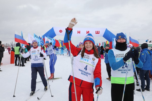 Почти 14 тысяч человек приняли участие в 40-й Всероссийской массовой гонке «Лыжня России — 2022» в Нижегородской области 