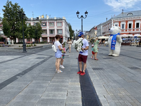 Волонтёры подарили нижегородцам ромашки в День семьи и любви