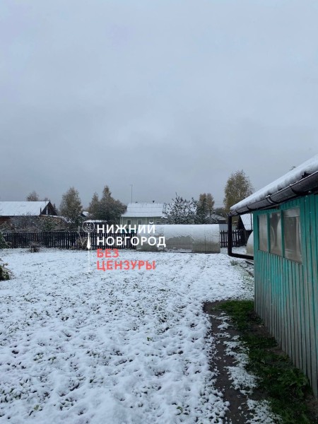 Первый снег выпал в северных районах Нижегородской области 8 октября
