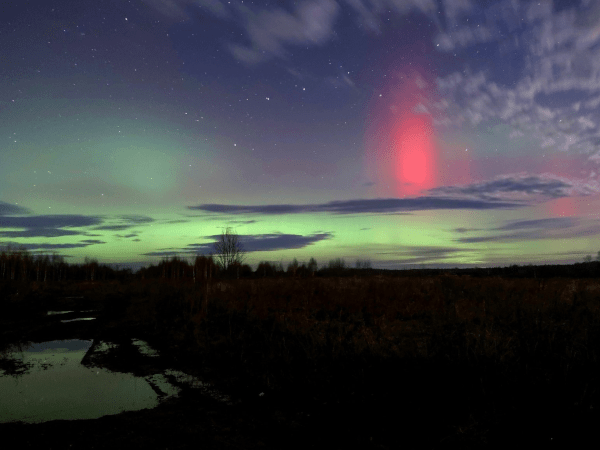 Северное сияние вновь наблюдали нижегородцы в ночь на 5 ноября