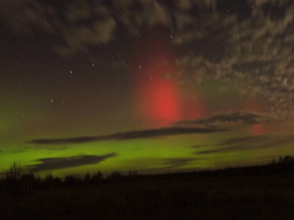 Северное сияние вновь наблюдали нижегородцы в ночь на 5 ноября