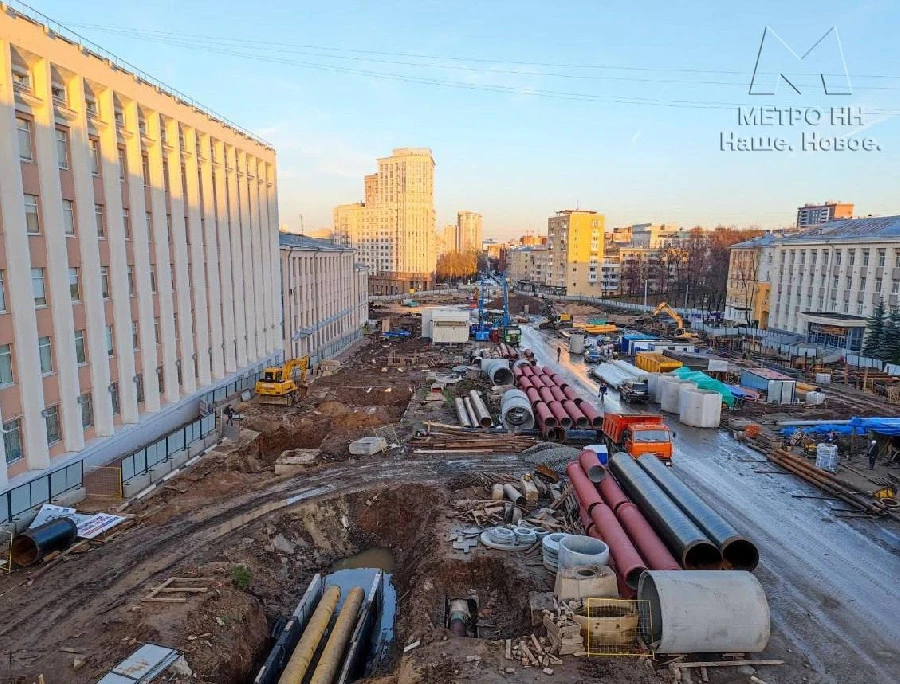 Сроки отставания от графика строительства метро в Нижнем Новгороде назвали некритичными