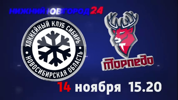 Матч КХЛ "Сибирь" - "Торпедо": следите за игрой на телеканале "Нижний Новгород 24" и на радио "Маяк" Матч КХЛ "Сибирь" - "Торпедо": следите за игрой на телеканале "Нижний Новгород 24" и на радио "Маяк"