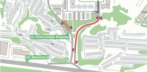 На местном проезде ул. Александра Хохлова в Нижнем Новгороде  ограничат парковку транспортных средств с 9 сентября