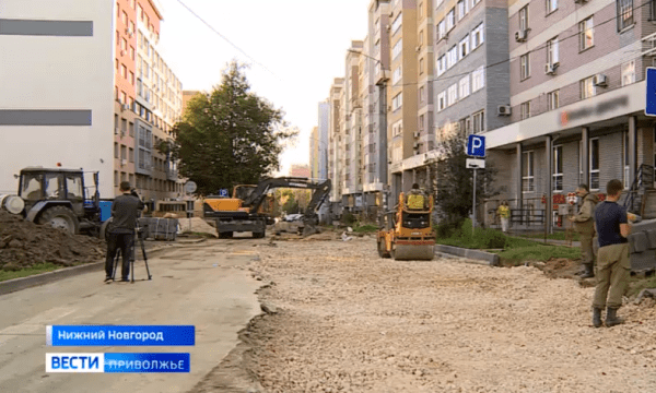 На улице Невзоровых в Нижнем Новгороде завершают ремонт теплосетей