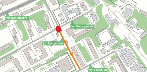 На улице Тунгусской временно ограничат движение транспорта в Нижнем Новгороде