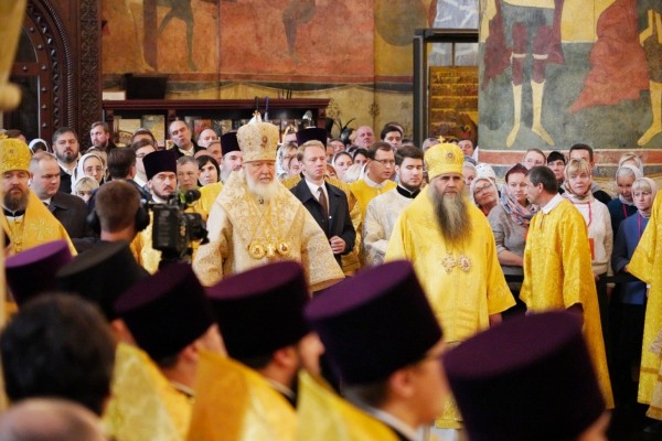 Глава Нижнего Новгорода Юрий Шалабаев стал участником Патриаршего богослужения в Успенском соборе Московского Кремля
