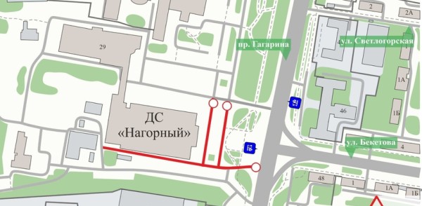 В Нижнем Новгороде 25 октября временно ограничат движение транспорта по местному проезду пр. Гагарина