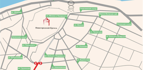 В Нижнем Новгороде на время проведения "Горьковской елки" приостановят движение транспорта по ряду улиц