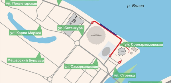 В Нижнем Новгороде в связи с праздничными мероприятиями часть улиц будет закрыта для транспорта