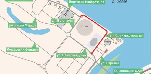 В Нижнем Новгороде временно ограничат движение транспорта  на Волжской набережной